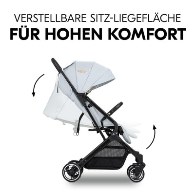 hauck Reise Buggy Travel N Care für Kinder ab Geburt bis 22 kg mit Liegefunktion, Ultraleicht - 6,9