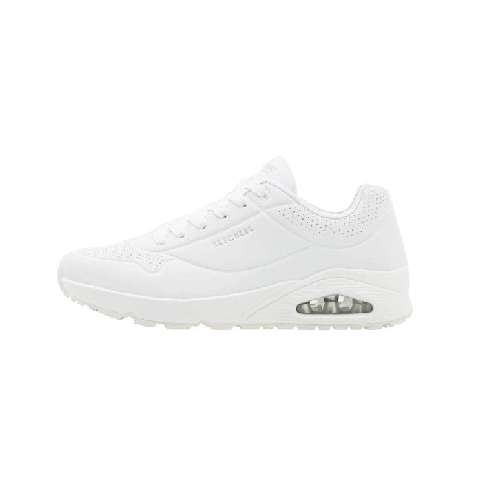 Skechers Herren UNO Stand On Air Sneaker 39 EU White Durabuck Mesh, 39 EU White Durabuck Mesh