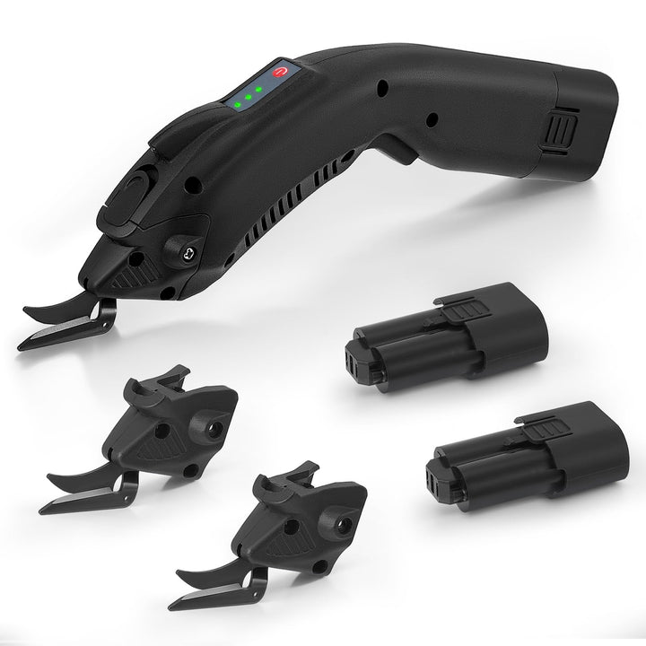kartonschneider elektrisch 6,000RPM mit 2 Ersatzklingen Multischneider 2x 2500mAh Akkus Schnelles La