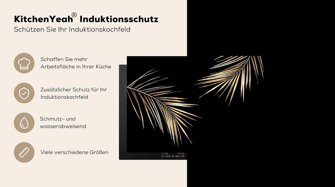 KitchenYeah© Herdabdeckplatte Einteilig Küche Ceranfeld Abdeckplatte Cerankochfeld Abdeckung Indukti