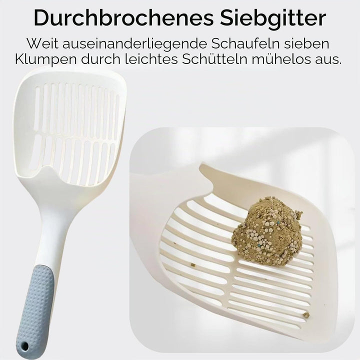 Edelstahl Katzentoilette 2er Set mit hohem Rand | geruchsneutral & leicht zu reinigen | rutschfeste