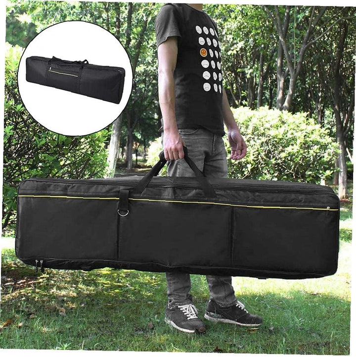 NIDONE Klaviertasche für elektronisches Klavier, 88 Tasten, universal, dick, wasserdicht, Schwarz, S