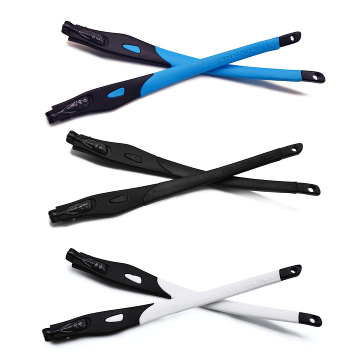 HKUCO Reinforce Blau/Schwarz/Weiss Ersatzgläser Beine Für Oakley Crosslink Rahmen