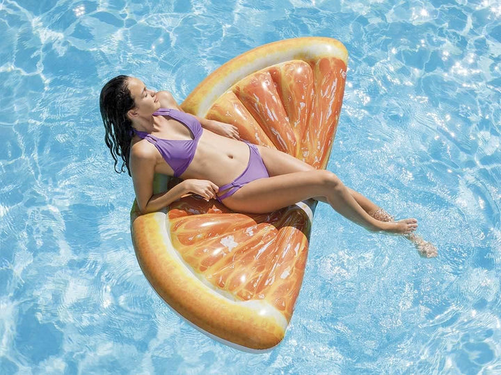 Intex 58763 Luftmatratze aufblasbar "Orange Slice" 178 x 85 cm