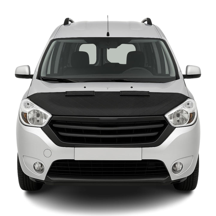 OMAC Schwarz Halb Haubenbra Steinschlagschutz Bonnet Bra kompatibel mit Dacia Dokker 2012-2021 Schwa