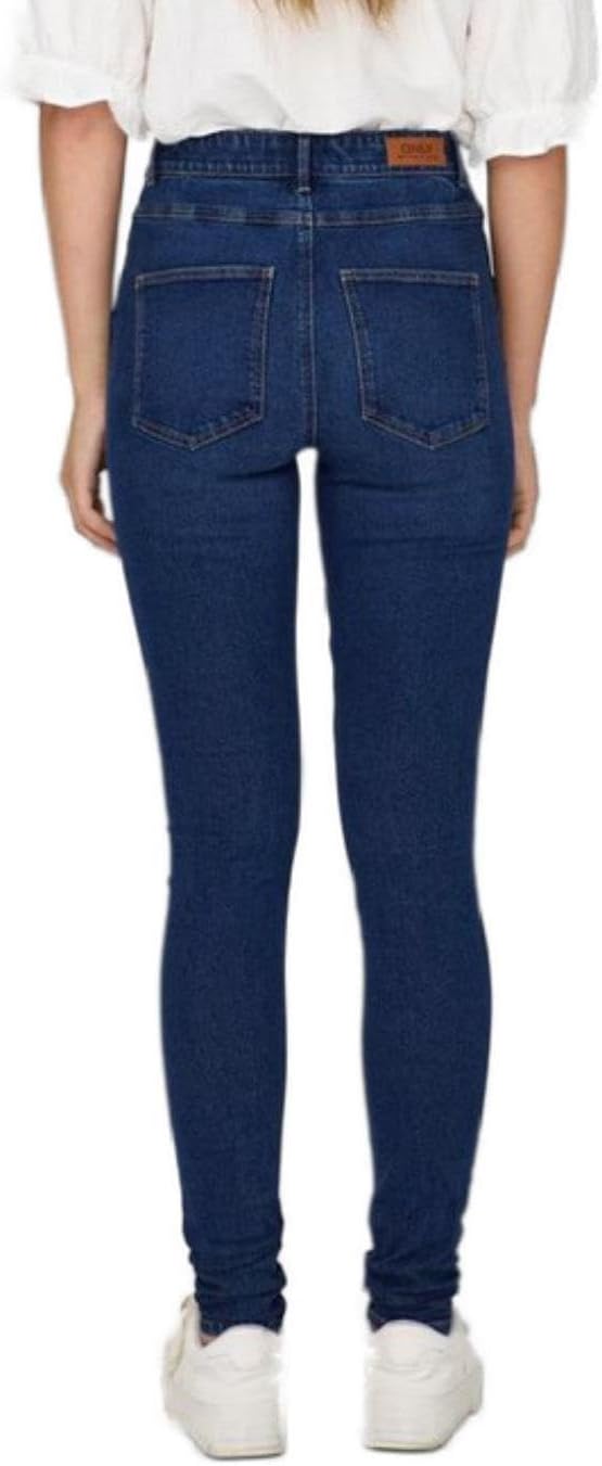 NAME IT Damen Onldruna Hw Skinny Dnm Pimbox 25W / 30L Dark Medium Blue Denim, 25W / 30L Dark Medium
