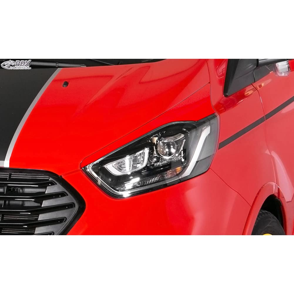 Scheinwerferblenden kompatibel mit Ford Transit Custom & Tourneo Custom Facelift 2018- (ABS)