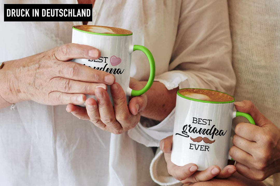 Trendation - Beste Oma und Opa Geschenk Set Tassen Weihnachten Geschenke für Grosseltern Geburtstag