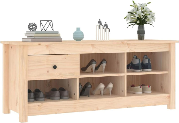 Tidyard Schuhschrank mit Schublade und 5 Fächer Schuhkommode Schuhregal Schuhablage Schuhaufbewahrun