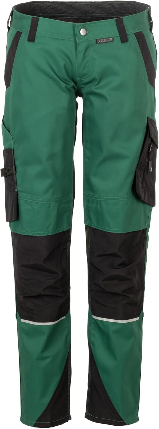 Planam Damen Norit Damen Bundhose Cargo (1er Pack) 34 Grün/Schwarz, 34 Grün/Schwarz