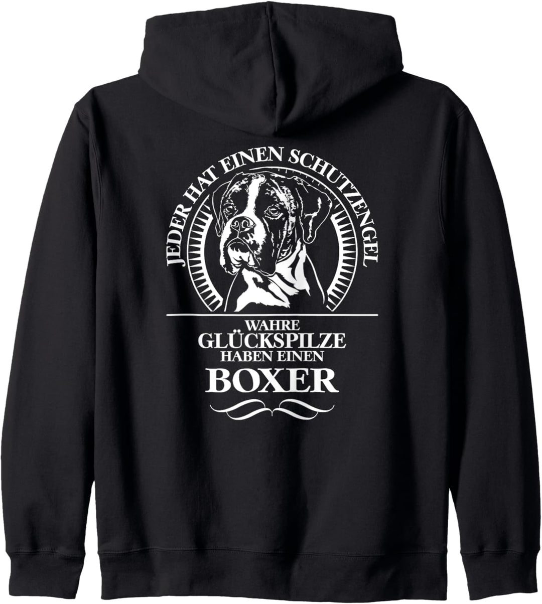 Deutscher Boxer Schutzengel Hund Hundespruch Hunde Kapuzenjacke