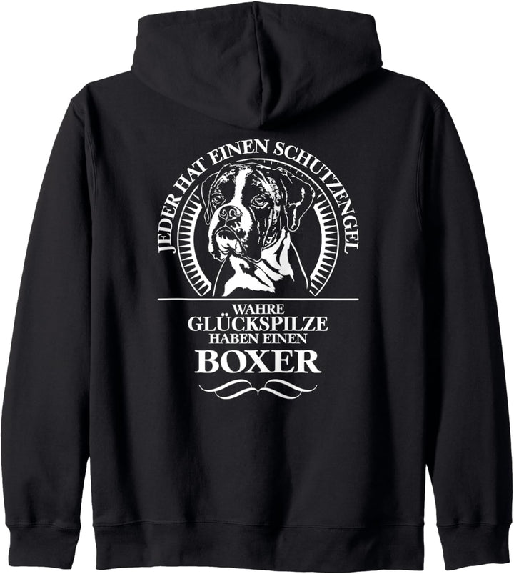 Deutscher Boxer Schutzengel Hund Hundespruch Hunde Kapuzenjacke