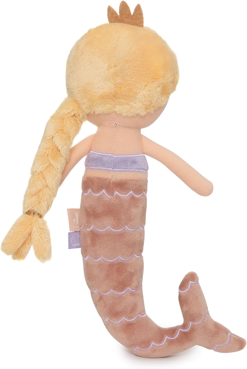 Jollein Stoffpuppe Kuschelpuppe - Mermaid Ella - 100% Polyester - 32x10x6cm - Kuscheltier - Meerjung