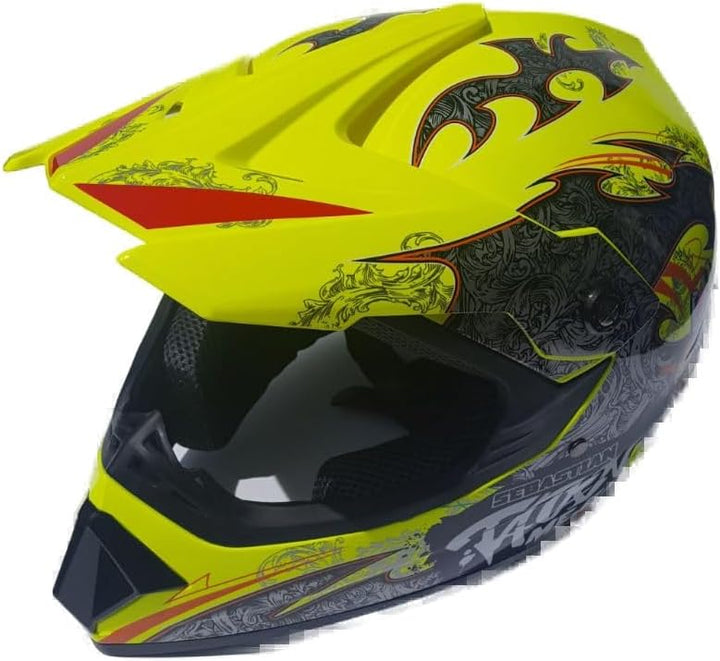 Kinder Crosshelm Mejia – Motorradhelm für Kinder, ABS-Schale, robuster Kinderhelm für Downhill, Quad