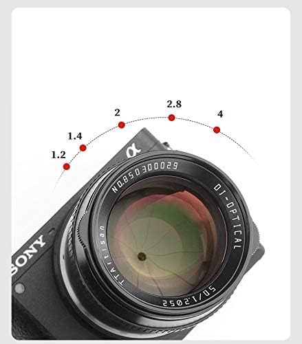 TTARTISAN 50mm F1.2 APS-C Kameraobjektiv Grosse Blende Manueller Fokus Festobjektiv Kompatibel mit F