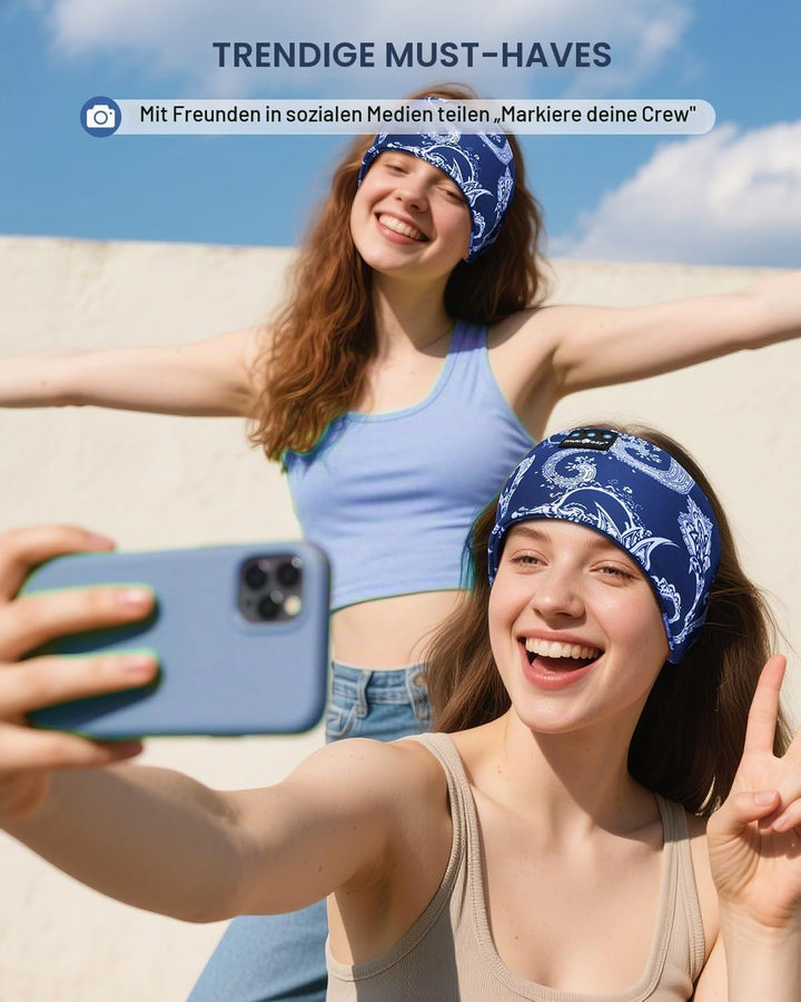 MUSICOZY Schlafkopfhörer Bluetooth 5.4, Bequem &amp; Ultraleicht Stirnband kopfhörer zum Schlafen mit Hi