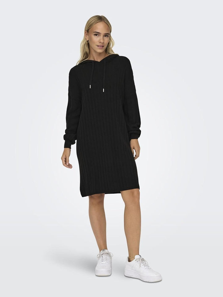 ONLY Female Strickkleid ONLTESSA Langes Kleid XS Schwarz, XS Schwarz