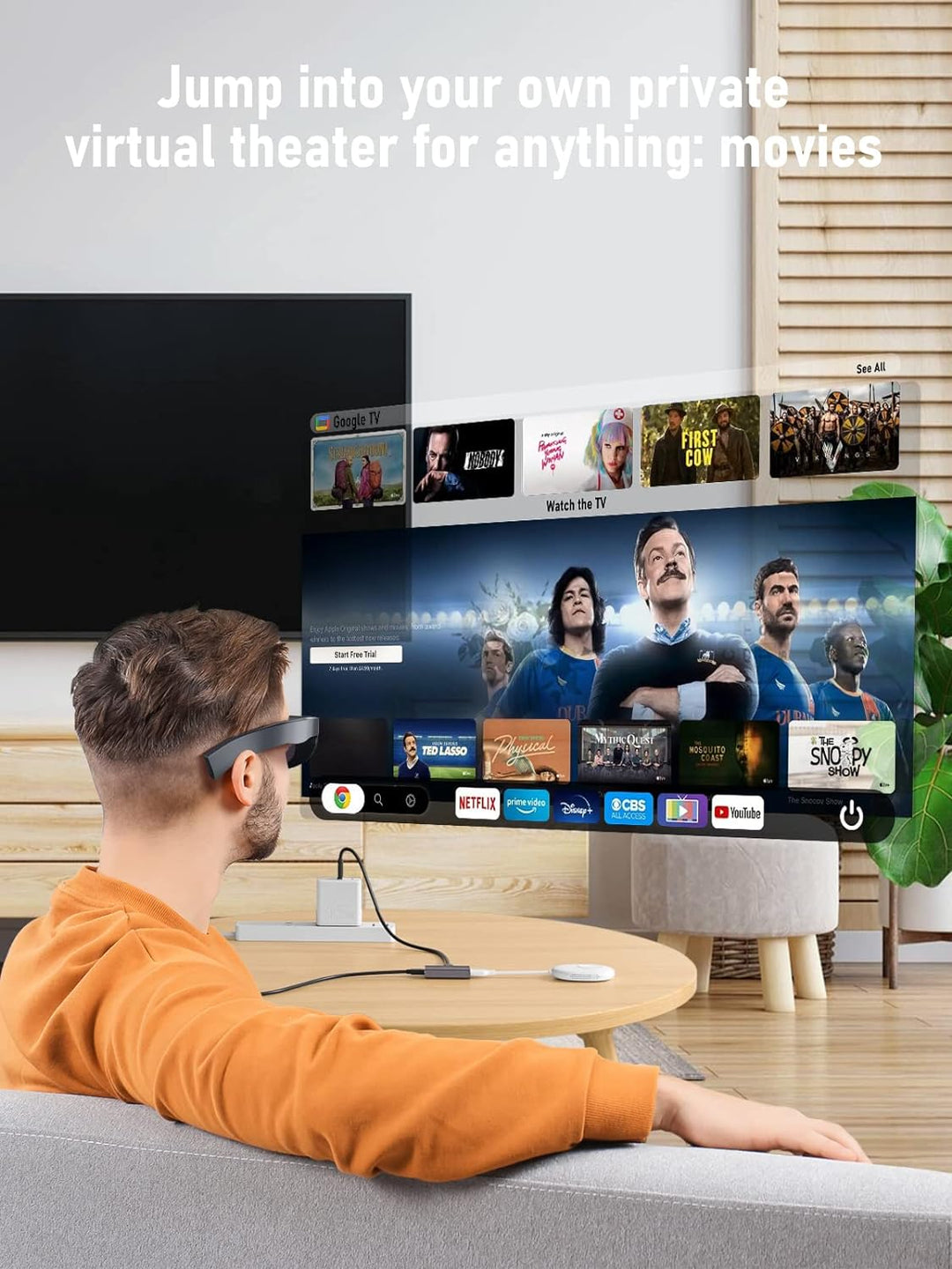 Lemorele Light ning zu USB-C Adapter, Light ning zu Typ-C Video für Nreal Air, Rokid Air, RayNeo AR,