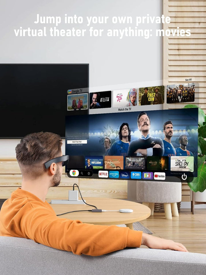 Lemorele Light ning zu USB-C Adapter, Light ning zu Typ-C Video für Nreal Air, Rokid Air, RayNeo AR,