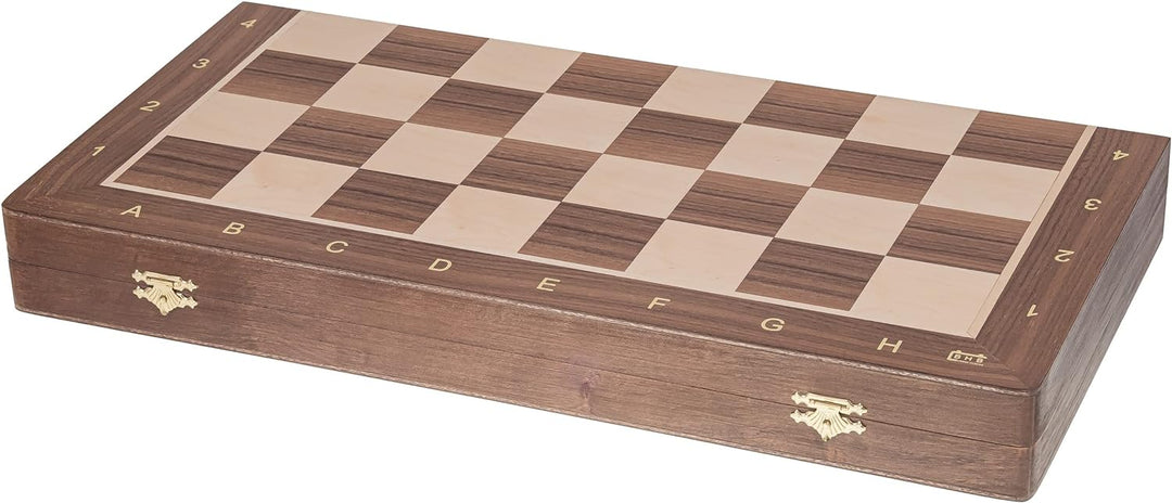 Square - Pro Schach Nr 6 NUSS - Schachbrett & Staunton 6 - Schachspiel aus Holz
