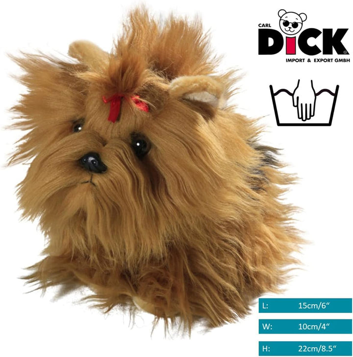 Carl Dick Yorkshire Terrier Welpe, Hund, Plüschtier, Kuscheltier ca. 22cm 3138 Y - Braun-schwarz, Y