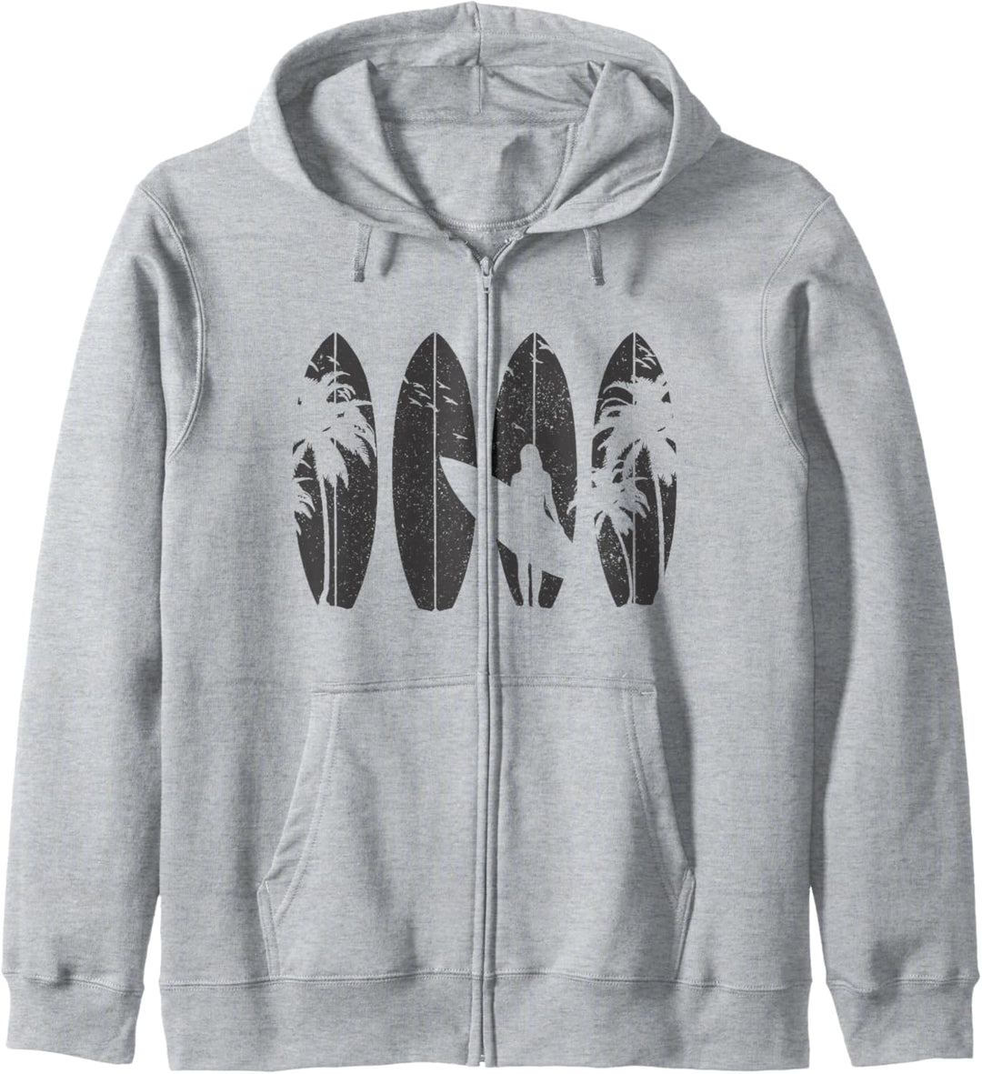 Surfer Vintage Surf Surfboard Surfen Wellenreiten Geschenk Kapuzenjacke