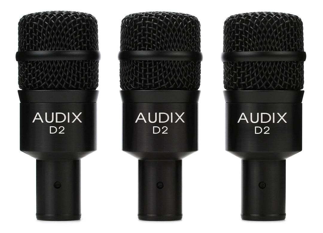 AUDIX D2 TRIO 3-Piece Drum Microphone Package with DVICE Clamps Paket, Paket
