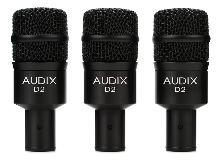 AUDIX D2 TRIO 3-Piece Drum Microphone Package with DVICE Clamps Paket, Paket