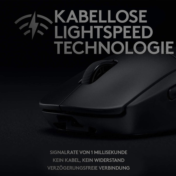 Logitech G PRO Wireless Gaming-Maus mit HERO 25K DPI Sensor, RGB-Beleuchtung, 4-8 programmierbare Ta