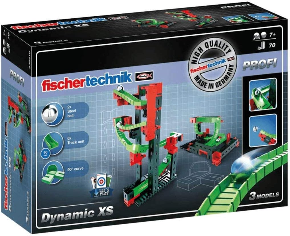 Fischertechnik 536619 XS Building Kit (70 Piece) Dynamic Kugelbahn Starterset ab 7 Jahre beinhaltet