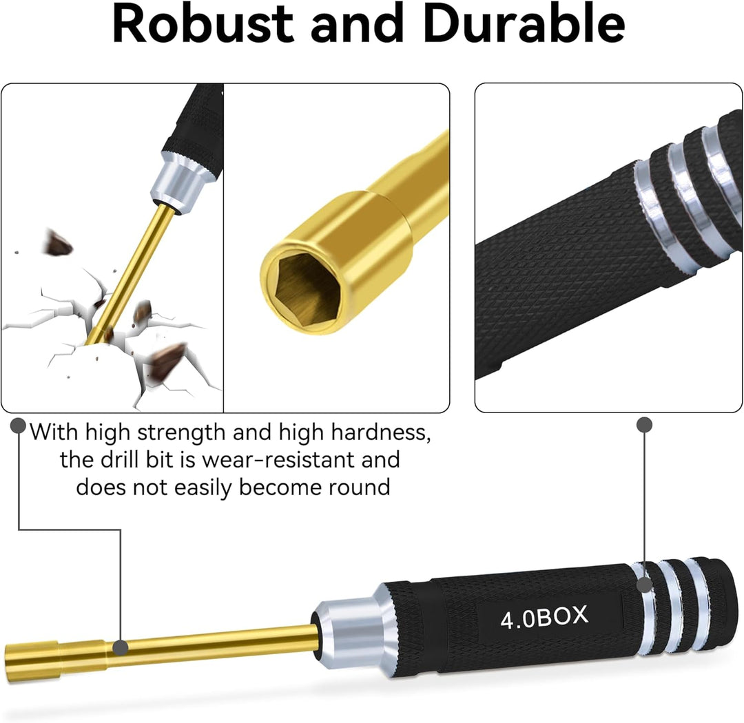 Sechskantmutter Schraubendreher Satz 2.0mm 2.5mm 3.0mm 3.5mm 4.0mm 4.5mm 5.0mm RC Werkzeug Steckschl