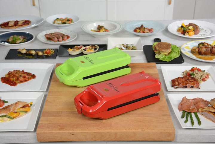 Kontaktgrill Express Cooker, 800 W, Antihaft-Oberfläche, Ober-Unterhitze, 3in1 - Toasten, Backen, Gr