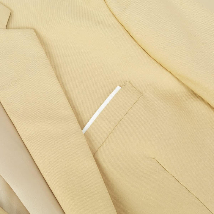 Allthemen Sakko Herren Slim Fit Anzugjacke EIN Knopf Sakko für Business M Beige, M Beige