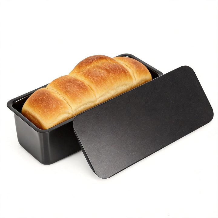 GFTIME Brotbackform mit Deckel 32 cm – Extra Hohe Kastenform für Toastbrot, Brotbackform aus Karbons
