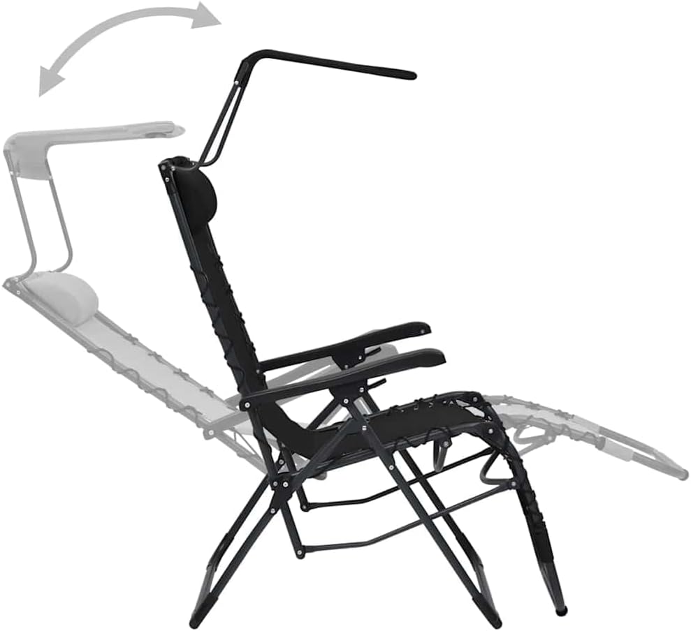vidaXL Liegestuhl Klappbar Gartenstuhl Sonnenliege Relaxliege Gartenliege Strandliege Campingstuhl R