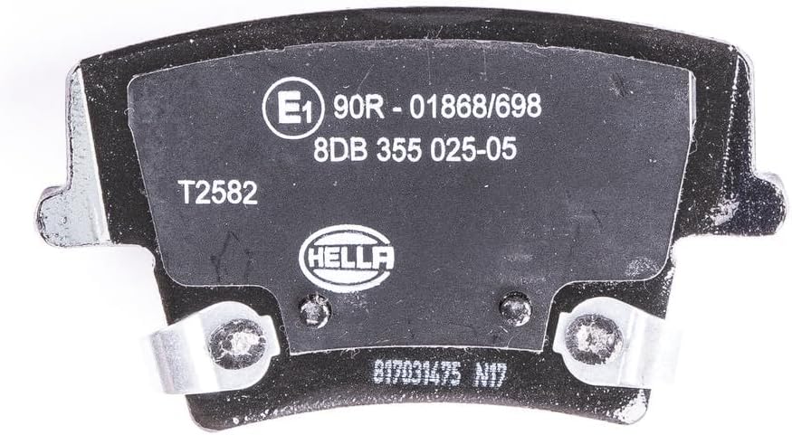 HELLA PAGID 8DB 355 025-051 Bremsbelagsatz - T2582 - Dicke/Stärke: 17.8mm - Bremssystem: Bosch - mit
