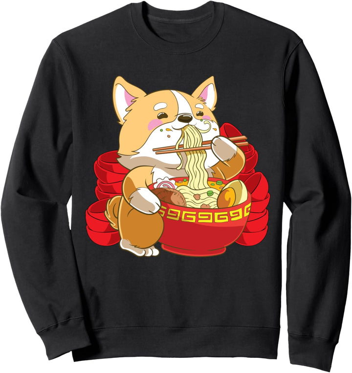 Japanischer Ramen Shiba Inu Hund Sweatshirt