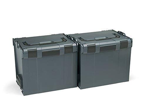 Werkzeugkoffer leer | 2x Bosch Sortimo L BOX 374 | Sortimentskasten Kunststoff Gross | Werkzeugkiste
