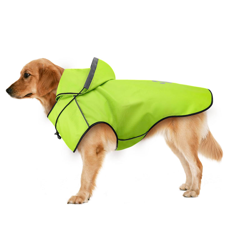Regenmantel für Hunde - Reflektierender Hunderegenmantel, Wasserdicht, Verstellbare Regenjacken mit