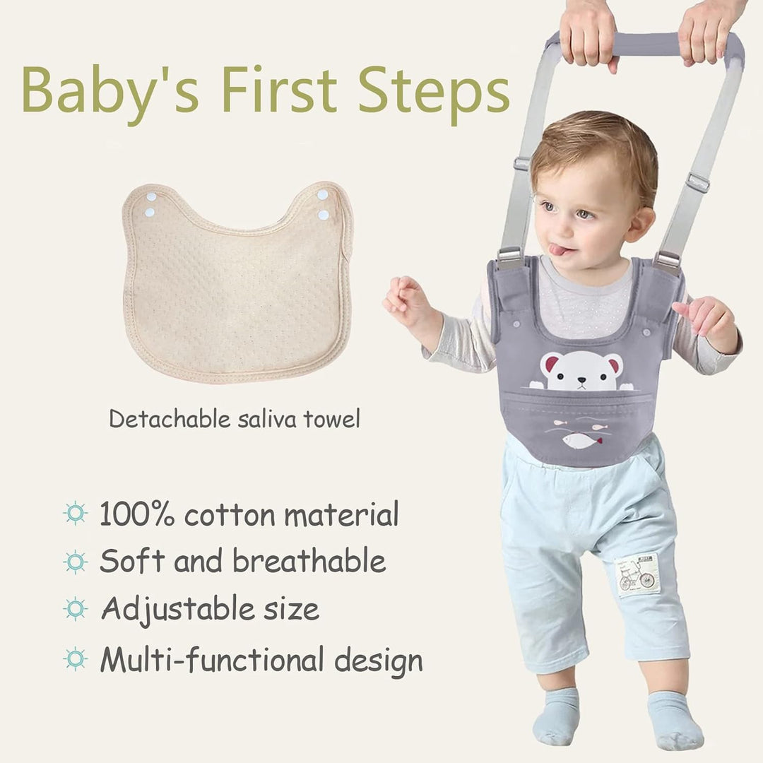 IULONEE Lauflernhilfe Gehhilfe für Baby Walker Sicherheitsleinen Ergonomie Kinder Stehen Gehen Lerne
