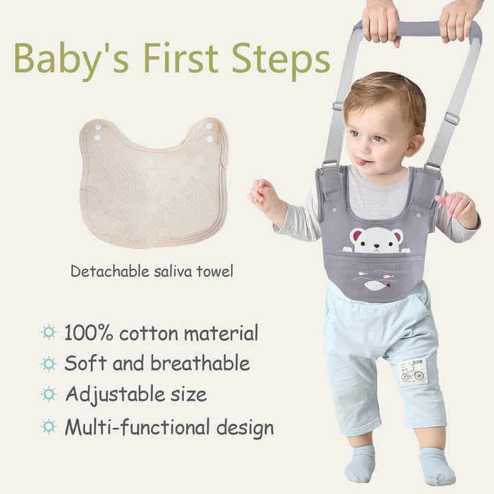 IULONEE Lauflernhilfe Gehhilfe für Baby Walker Sicherheitsleinen Ergonomie Kinder Stehen Gehen Lerne