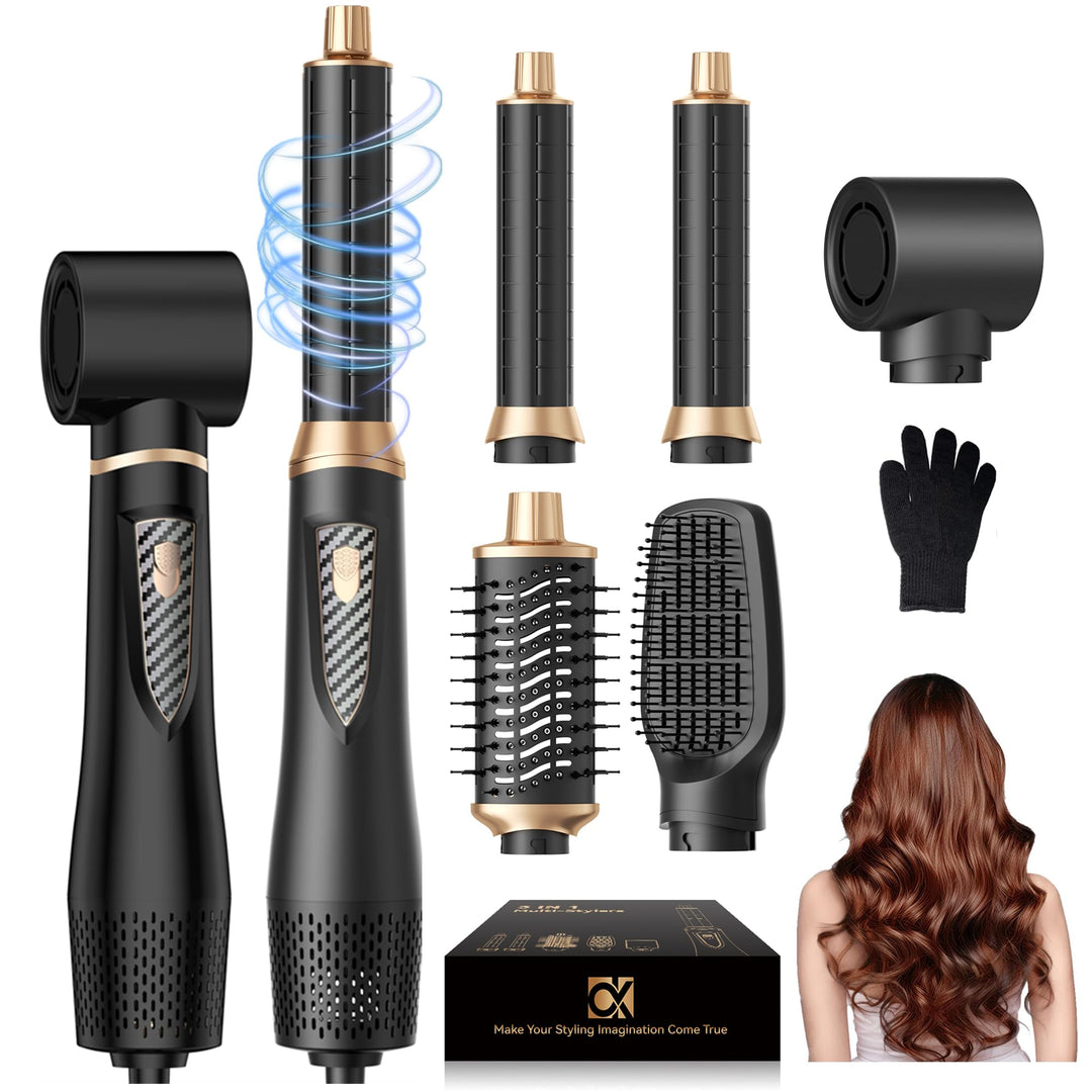 UKLISS Airstyler 5 in 1 Hairstyler Set, Pro Föhnbürste Set, Ionen Haartrockner Haarstyler mit 32mm A