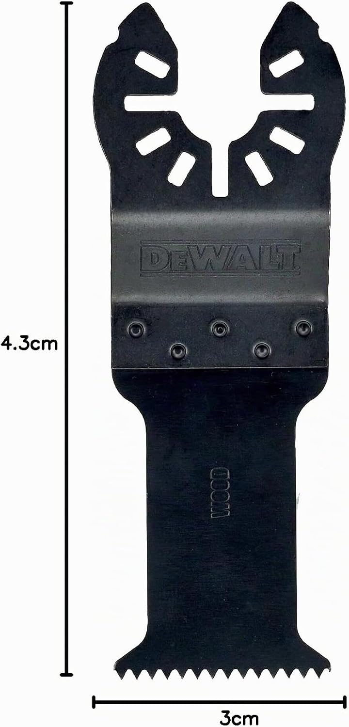 Dewalt 5er-Pack Multi-Tool BiM Sägeblatt DT20725 (zum Einsatz auf Multi-Tools, Sägeblatt 43 x 30 mm,