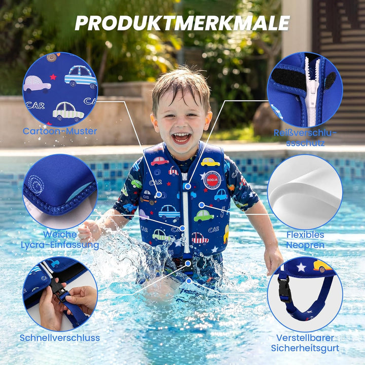 Zeraty Kleinkind Schwimmjacke - Leichte Kinder Schwimmweste - Schwimmhilfe für Kinder - Floating Bad