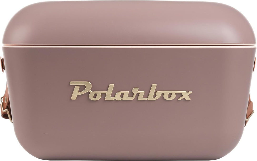 Kühlbox, 12 l, Gold, Braun mit goldfarbenen Details. POLARBOX Braun, Gold, Braun, Gold