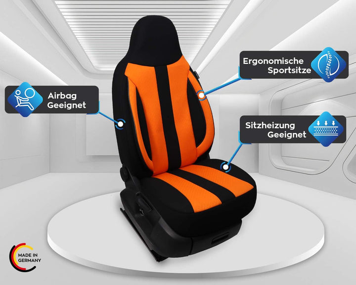 BREMER SITZBEZÜGE Mass Piloten Auto Schonbezüge kompatibel mit Suzuki Ignis 3 Fahrer & Beifahrer ab