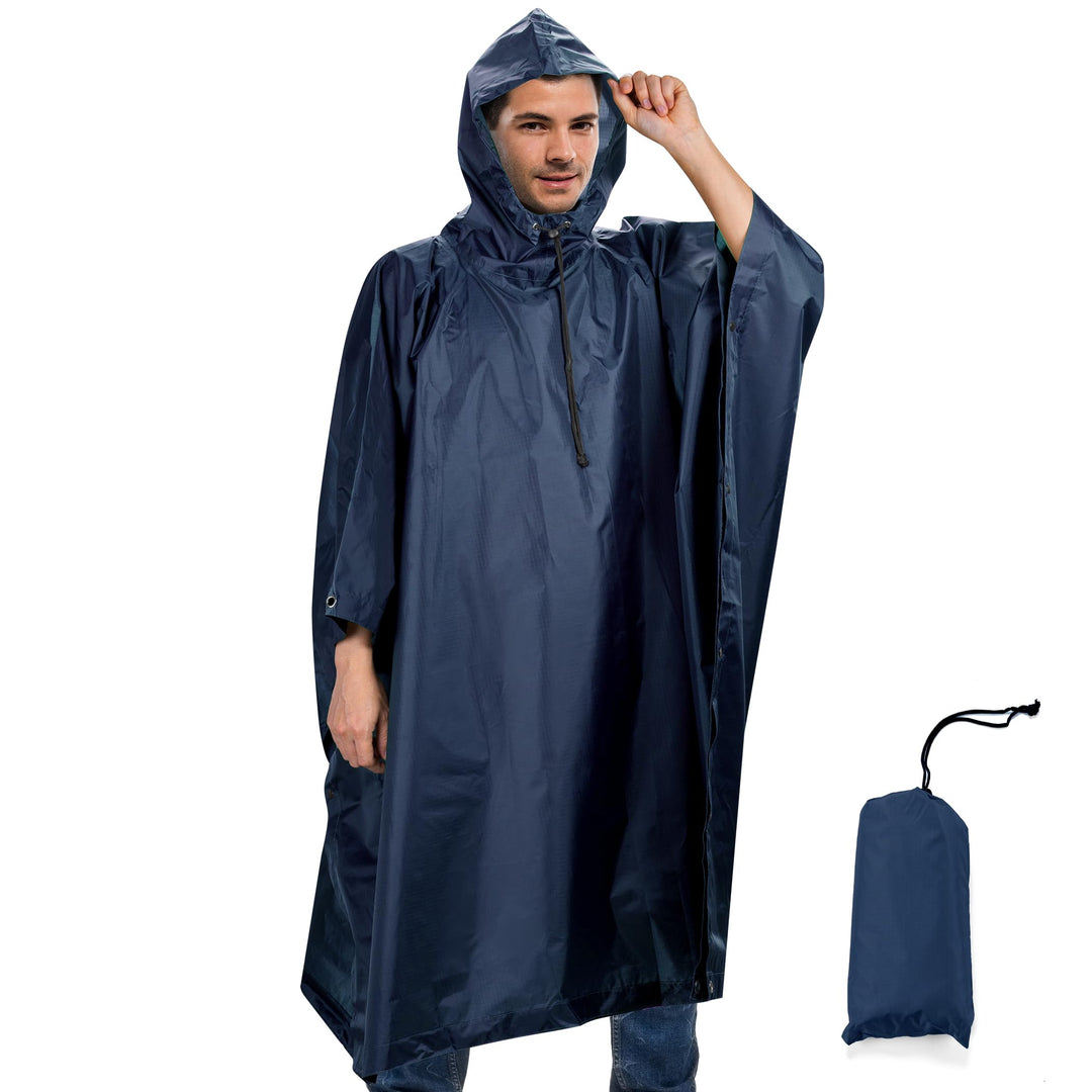 Regenponcho Wasserdicht Regencape mit Kapuze Multifunktionales Regenmantel Wiederverwendbar Regenkle