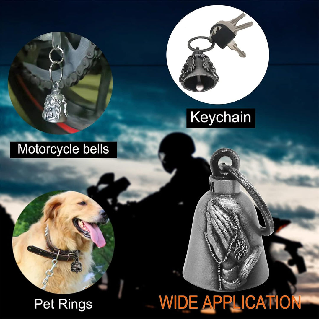 Dream Apparel Motorrad Guardian Bell Biker Bell Hanger, Gremlin Bell Schlüsselanhänger für Glück, Hä