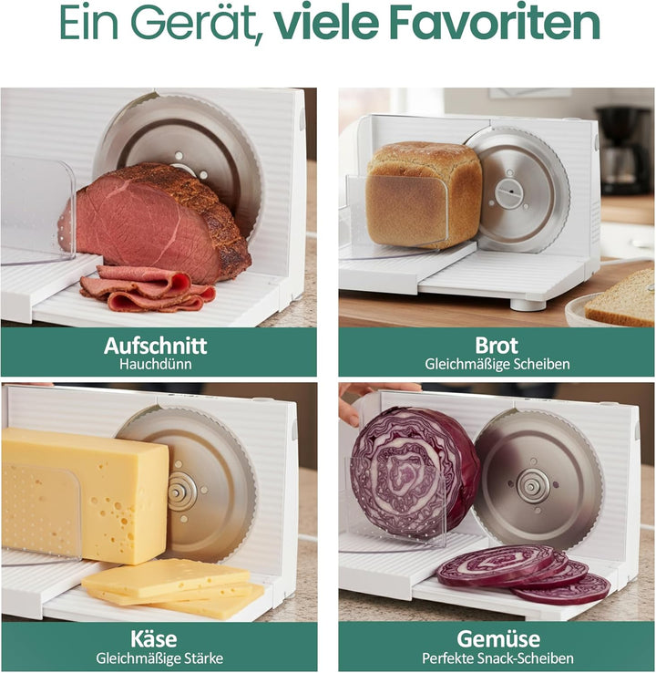 Emerio Allesschneider"Made in EU" MS-125000, Edelstahl Messereinheit in Deutschland produziert, eins