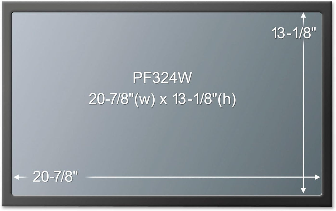 3M PF324W Blickschutzfilter Standard für Desktops mit Rahmen 60,0-61,0 cm Weit (entspricht 23,6"W-24